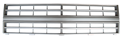 Nor/AM Auto Body Parts - 85-'87 CHEVROLET PICKUP C10 GRILLE, ARGENT, SINGLE H/L W/O MOLDING