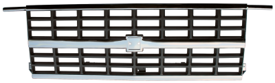 Nor/AM Auto Body Parts - 88-'91 CHEVROLET BLAZER GRILLE CENTER, CHROME/SLVR, W/DUAL H/L