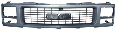 94-98 GMC C/K SERIES GRILLE, SLD BEAM, SLV/GRY GM1200356