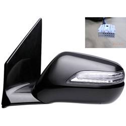 LKQ - 2007-2008 Acura MDX Driver's Side Door Mirror Power Adjustment, Manual Folding, Heated, Housing Turn Signal Indicator, Memory Setting, Mirror Turn Signal Indicator, Paint to Match