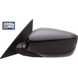 LKQ - 2013-2017 Acura ILX Driver's Side Door Mirror Power Adjustment, Manual Folding, Heated, Textured Paint To Match