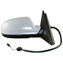 LKQ - 2011-2013 Audi A3 Passenger's Side Door Mirror Power Adjustment, Powered Folding, Non-Heated, Mirror Turn Signal Indicator, Paint to Match