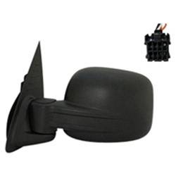 LKQ - 2002-2007 Jeep Liberty Driver's Side Door Mirror Power Adjustment, Manual Folding, Heated, Textured