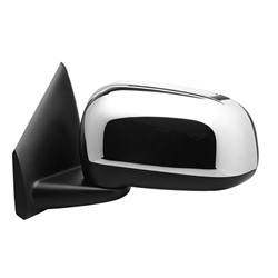 LKQ - 2007-2009 Chrysler Aspen Driver's Side Door Mirror Power Adjustment, Manual Folding, Heated, Textured Chrome