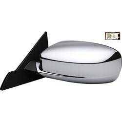 LKQ - 2011-2014 Chrysler 200 Driver's Side Door Mirror Power Adjustment, Manual Folding, Heated, Textured Chrome