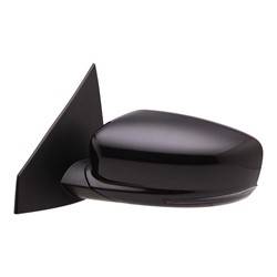 LKQ - 2013-2015 Dodge Dart Driver's Side Door Mirror Power Adjustment, Manual Folding, Heated, Housing Turn Signal Indicator, Integrated Puddle Light, Mirror Turn Signal Indicator, Textured Paint To Match