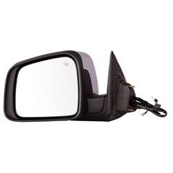 LKQ - 2011-2022 Dodge Durango Driver's Side Door Mirror Power Adjustment, Manual Folding, Heated, Housing Turn Signal Indicator, Memory Setting, Mirror Turn Signal Indicator, Chrome