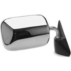 LKQ - 1987-1994 Dodge Dakota Passenger's Side Door Mirror Manual Adjustment, Manual Folding, Non-Heated, Chrome