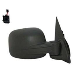 LKQ - 2002-2007 Jeep Liberty Passenger's Side Door Mirror Power Adjustment, Manual Folding, Non-Heated, Textured