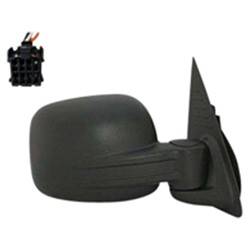 LKQ - 2002-2007 Jeep Liberty Passenger's Side Door Mirror Power Adjustment, Manual Folding, Heated, Textured