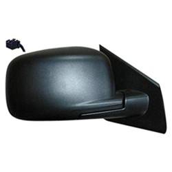 LKQ - 2009-2015 Dodge Journey Passenger's Side Door Mirror Power Adjustment, Manual Folding, Heated, Textured Black