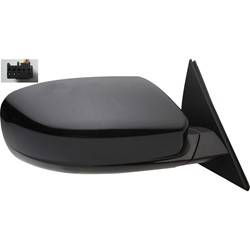 LKQ - 2011-2014 Dodge Charger Passenger's Side Door Mirror Power Adjustment, Manual Folding, Non-Heated, Textured Paint To Match