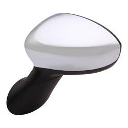 LKQ - 2012-2019 Fiat 500 Driver's Side Door Mirror Power Adjustment, Manual Folding, Heated, Blind Spot Mirror, Chrome