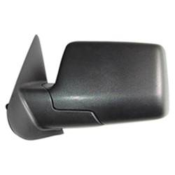 LKQ - 2006-2011 Ford Ranger Driver's Side Door Mirror Manual Adjustment, Manual Folding, Non-Heated, Textured Black