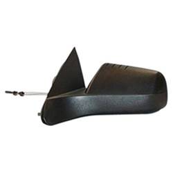 LKQ - 2008-2011 Ford Focus Driver's Side Door Mirror Manual Adjustment, Non-Foldaway, Non-Heated, Textured Paint To Match