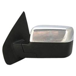 LKQ - 2007-2008 Ford F-150 Driver's Side Door Mirror Power Adjustment, Manual Folding, Heated, Housing Turn Signal Indicator, Memory Setting, Mirror Turn Signal Indicator, Textured Chrome