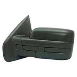 LKQ - 2009-2011 Ford F-150 Driver's Side Door Mirror Manual Adjustment, Manual Folding, Non-Heated, Textured Black