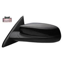 LKQ - 2010-2011 Ford Taurus Driver's Side Door Mirror Power Adjustment, Manual Folding, Heated, Integrated Puddle Light, Textured Paint To Match