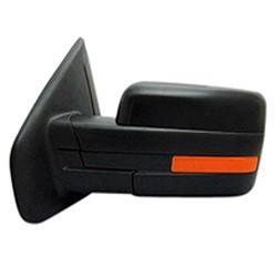 LKQ - 2011-2014 Ford F-150 Driver's Side Door Mirror Power Adjustment, Manual Folding, Non-Heated, Blind Spot Mirror, Textured Paint To Match