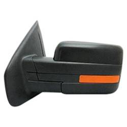 LKQ - 2011-2014 Ford F-150 Driver's Side Door Mirror Power Adjustment, Powered Folding, Heated, Blind Spot Mirror, Housing Turn Signal Indicator, Integrated Puddle Light, Memory Setting, Mirror Turn Signal Indicator, Textured Paint To Match