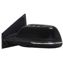 LKQ - 2011-2015 Lincoln MKX Driver's Side Door Mirror Power Adjustment, Manual Folding, Heated, Blind Spot Mirror, Housing Turn Signal Indicator, Integrated Puddle Light, Memory Setting, Mirror Turn Signal Indicator, Textured Paint To Match