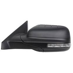 LKQ - 2011-2015 Ford Explorer Driver's Side Door Mirror Power Adjustment, Powered Folding, Heated, Housing Turn Signal Indicator, Integrated Puddle Light, Memory Setting, Mirror Turn Signal Indicator, Textured Black