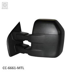 LKQ - 2015-2017 Ford F-150 Driver's Side Door Tow Mirror Manual Adjustment, Manual Folding, Non-Heated, Textured