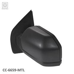 LKQ - 2015-2020 Ford F-150 Driver's Side Door Mirror Manual Adjustment, Manual Folding, Non-Heated, Blind Spot Mirror, Textured Black