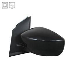 LKQ - 2017-2019 Ford Escape Driver's Side Door Mirror Power Adjustment, Manual Folding, Non-Heated, Blind Spot Indicator, Textured Paint To Match