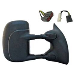 LKQ - 2000-2005 Ford Excursion Passenger's Side Door Mirror Power Adjustment, Manual Folding, Heated, Blind Spot Mirror, Textured