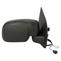 LKQ - 2000-2001 Ford Excursion Passenger's Side Door Mirror Power Adjustment, Manual Folding, Heated, Textured