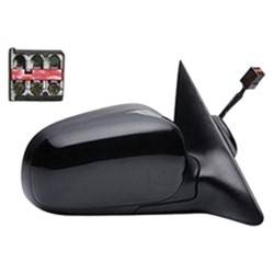 LKQ - 2009-2011 Ford Crown Victoria Passenger's Side Door Mirror Power Adjustment, Manual Folding, Non-Heated, Textured Paint To Match