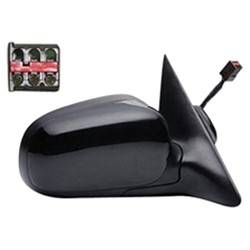 LKQ - 2009-2011 Ford Crown Victoria Passenger's Side Door Mirror Power Adjustment, Manual Folding, Heated, Textured Paint To Match