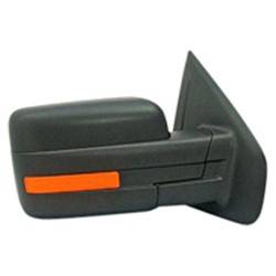 LKQ - 2011-2014 Ford F-150 Passenger's Side Door Mirror Power Adjustment, Manual Folding, Heated, Housing Turn Signal Indicator, Mirror Turn Signal Indicator, Textured