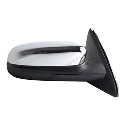 LKQ - 2010-2011 Ford Taurus Passenger's Side Door Mirror Power Adjustment, Manual Folding, Heated, Integrated Puddle Light, Memory Setting, Textured Chrome