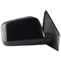 LKQ - 2008-2009 Lincoln MKX Passenger's Side Door Mirror Power Adjustment, Manual Folding, Heated, Integrated Puddle Light, Memory Setting, Textured Chrome