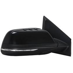 LKQ - 2011-2015 Lincoln MKX Passenger's Side Door Mirror Power Adjustment, Manual Folding, Heated, Blind Spot Mirror, Housing Turn Signal Indicator, Integrated Puddle Light, Memory Setting, Mirror Turn Signal Indicator, Textured Paint To Match