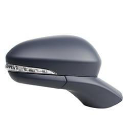 LKQ - 2014 Ford Fusion Passenger's Side Door Mirror Power Adjustment, Powered Folding, Heated, Blind Spot Indicator, Housing Turn Signal Indicator, Integrated Puddle Light, Memory Setting, Mirror Turn Signal Indicator, Textured Gray