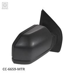 LKQ - 2015-2018 Ford F-150 Passenger's Side Door Mirror Manual Adjustment, Manual Folding, Non-Heated, Blind Spot Mirror, Textured