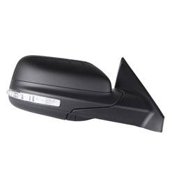 LKQ - 2011-2015 Ford Explorer Passenger's Side Door Mirror Power Adjustment, Powered Folding, Heated, Blind Spot Indicator, Housing Turn Signal Indicator, Integrated Puddle Light, Memory Setting, Mirror Turn Signal Indicator, Textured Black