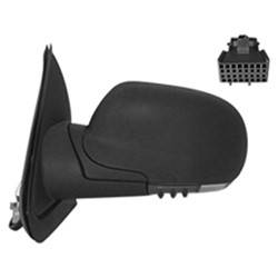 LKQ - 2006-2008 Chevrolet Trailblazer Driver's Side Door Mirror Power Adjustment, Manual Folding, Heated, Housing Turn Signal Indicator, Mirror Turn Signal Indicator, Textured Paint To Match