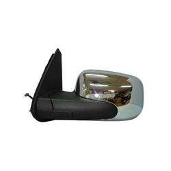 LKQ - 2006-2011 Chevrolet HHR Driver's Side Door Mirror Power Adjustment, Manual Folding, Non-Heated, Textured Chrome