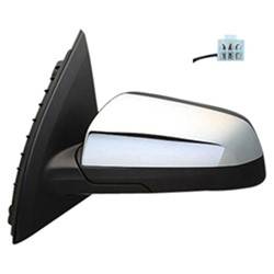 LKQ - 2008-2009 Pontiac G8 Driver's Side Door Mirror Power Adjustment, Manual Folding, Non-Heated, Textured Chrome