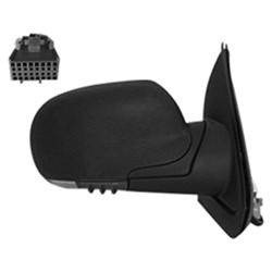 LKQ - 2006-2008 Chevrolet Trailblazer Passenger's Side Door Mirror Power Adjustment, Manual Folding, Heated, Housing Turn Signal Indicator, Mirror Turn Signal Indicator, Textured Black