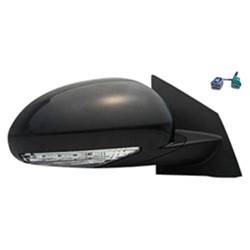 LKQ - 2008-2012 Buick Enclave Passenger's Side Door Mirror Power Adjustment, Powered Folding, Heated, Housing Turn Signal Indicator, Memory Setting, Mirror Turn Signal Indicator, Textured Paint To Match