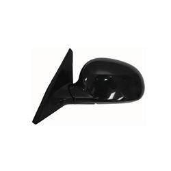 LKQ - 1992-1995 Honda Civic Driver's Side Door Mirror Power Adjustment, Manual Folding, Non-Heated, Gloss Black