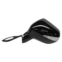 LKQ - 2006-2011 Honda Civic Driver's Side Door Mirror Power Adjustment, Manual Folding, Non-Heated, Housing Turn Signal Indicator, Mirror Turn Signal Indicator, Black