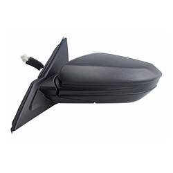 LKQ - 2016 Honda Civic Driver's Side Door Mirror Power Adjustment, Manual Folding, Heated, Black