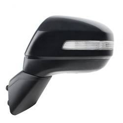 LKQ - 2012-2013 Honda Civic Driver's Side Door Mirror Power Adjustment, Manual Folding, Non-Heated, Housing Turn Signal Indicator, Mirror Turn Signal Indicator, Textured Paint To Match