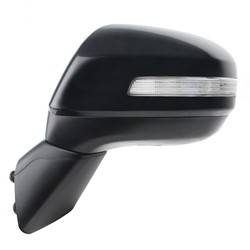 LKQ - 2012-2013 Honda Civic Driver's Side Door Mirror Power Adjustment, Manual Folding, Heated, Housing Turn Signal Indicator, Mirror Turn Signal Indicator, Textured Paint To Match